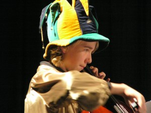 My brother as a young cellist at a music camp